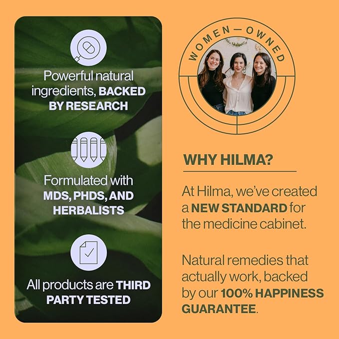 Hilma Elderberry Gummies Formulated with Vitamin C & Zinc - Natural, Vegan + Clinically Proven Ingredients - Immune Support Supplement + Antioxidants - Natural Berry Flavor (60 Gummies)