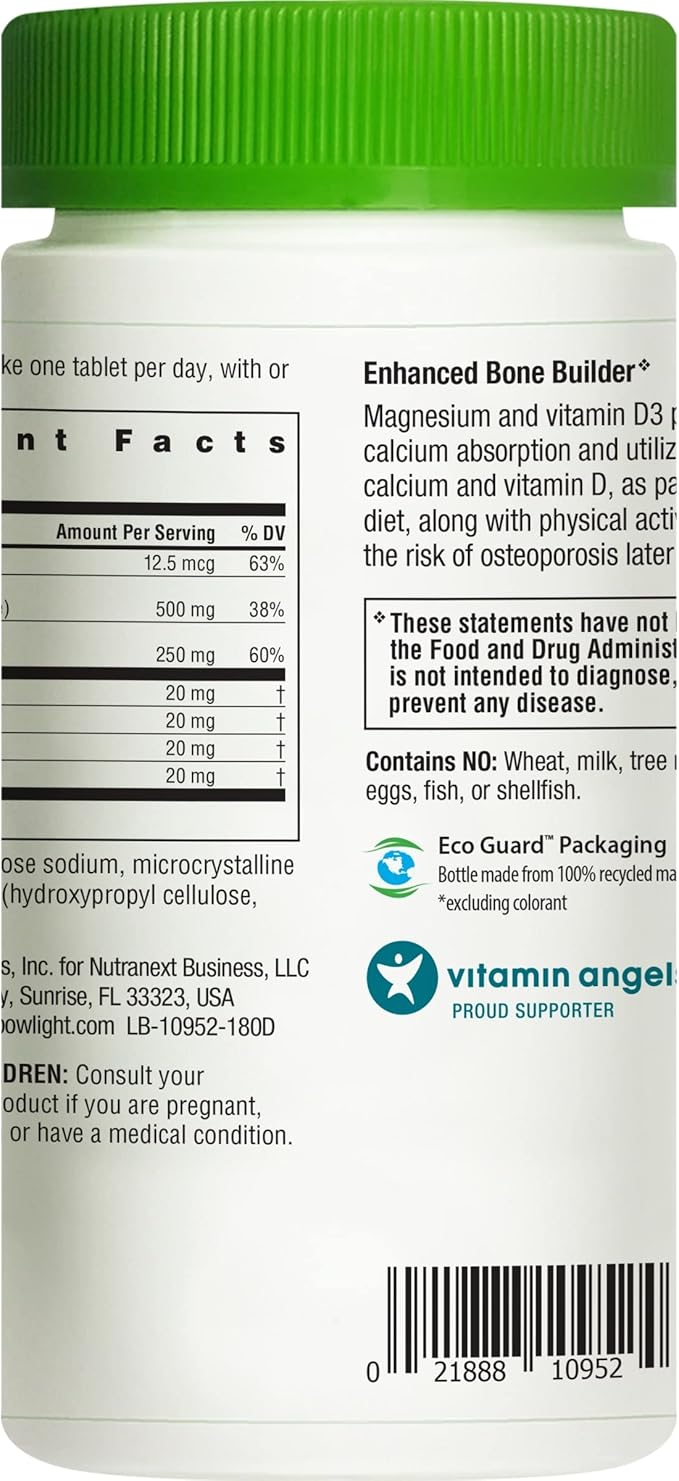 Rainbow Light Calcium With Magnesium and D3 Tablets, 180 Count