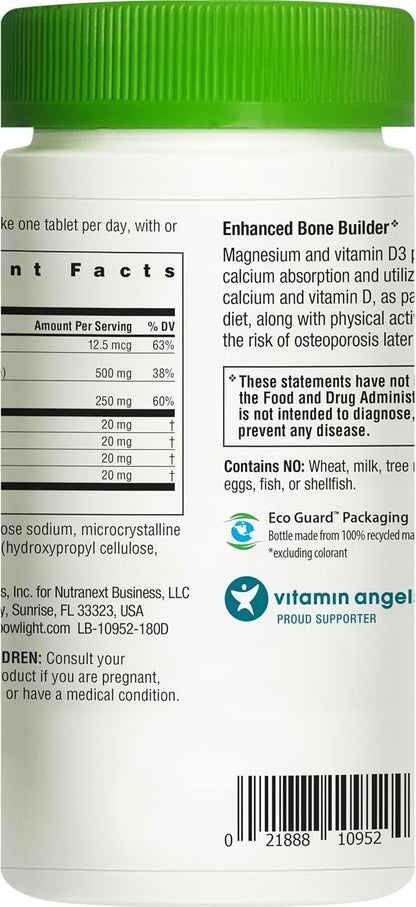 Rainbow Light Calcium With Magnesium and D3 Tablets, 180 Count