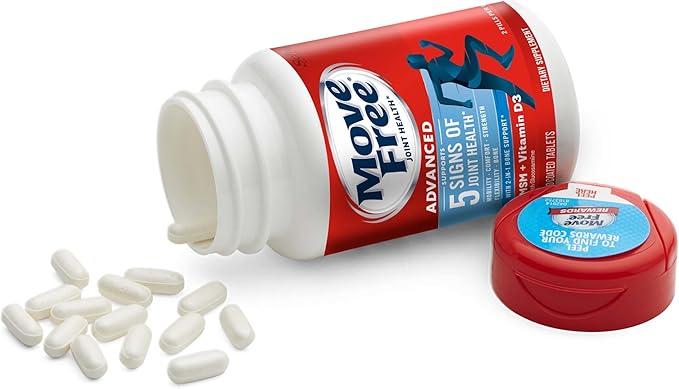 Move Free Advanced Glucosamine Chondroitin MSM D3 Joint 3x120ct Bottles (120 servings)*