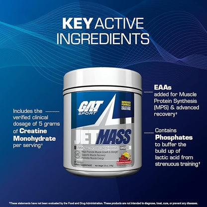 GAT SPORT JetMass Fact-Acting Volumizing Creatine System, 30 Servings (Tropical Ice)