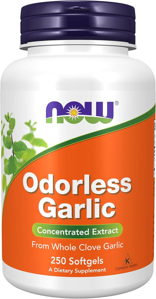 NOW Supplements, Odorless Garlic (Allium sativum), 250 Softgels