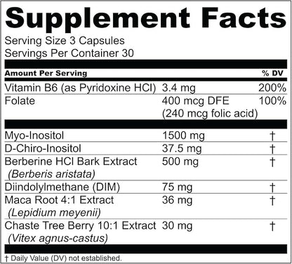 Live Conscious Beyond Hormone Holistic Hormone Balance for Women a DIM w/Myo-Inositol & D-Chiro-Inositol Supplement - Promotes Healthy Estrogen Balance - Everyday PMS Support (2-Pack)