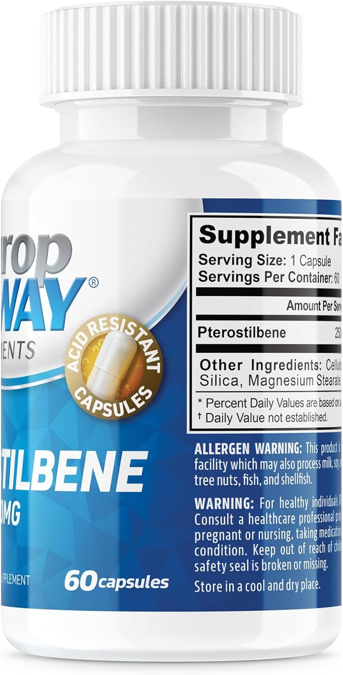 NeuropAWAY Elements Pterostilbene (60 250mg Acid 3pack