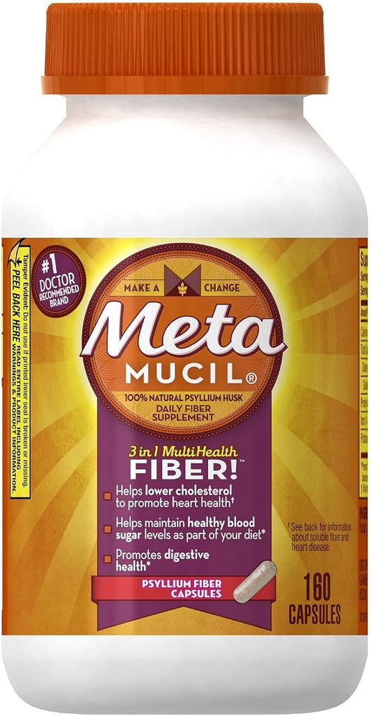 Metmcl Capsules 160ct Size 160ct Metamucil