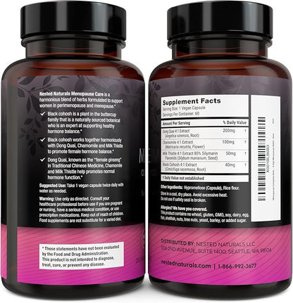 Nested Naturals Menopause Complete Herbal Care 60 Vegan