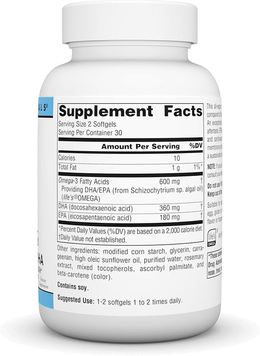 Source Naturals Vegan Omega-3s, Non-Fish EPA-DHA, 300 mg 60 Vegan