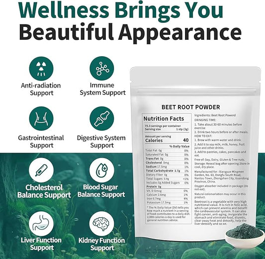 Chlorella Powder Natural- Chlorophyll Powder, Supports 8 oz.