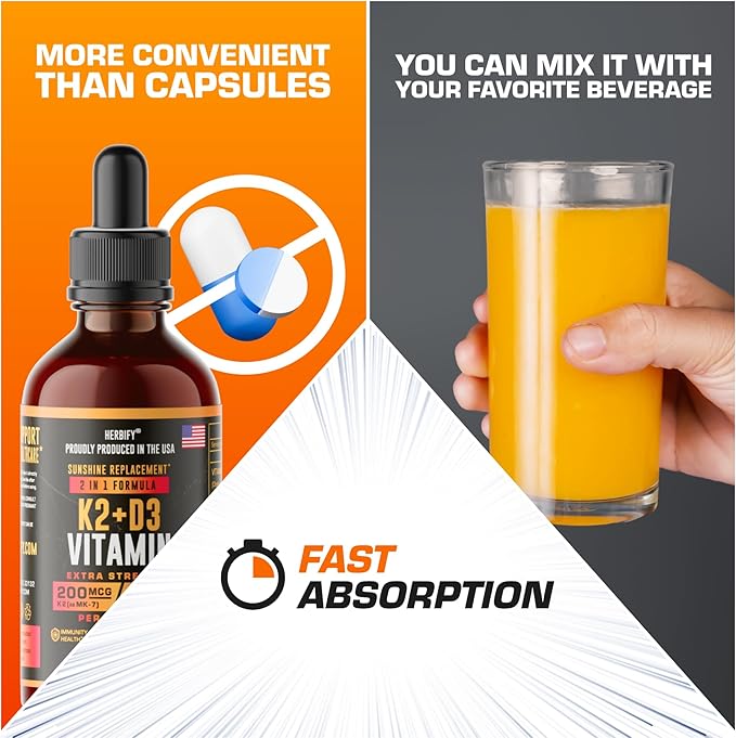 Vitamin D3 K2 Drops – Liquid D3 K2 K2 Mt D3 10000 10000 Iu K2 Drops 2 oz