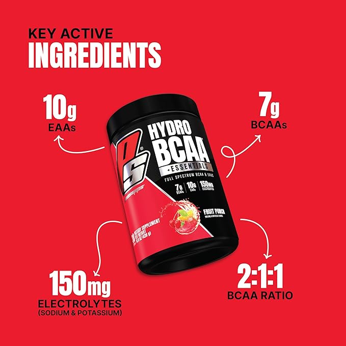 PROSUPPS HydroBCAA BCAA/EAA Full Spectrum Matrix, 7g BCAAs, 3g EAAS, 0g Sugar, 0g Carbs 30 servings)