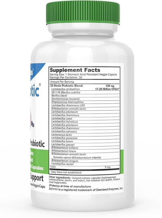 DrFormulas Nexabiotic 23 Multi Probiotic for Women and Men - Dr. formulated with Lactobacillus Acidophilus, Bifidobacterium Infantis, Saccharomyces Boulardii, 17.25 Billion CFUs