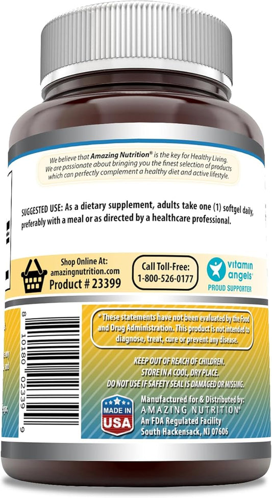 Amazing Formulas Vitamin E Supplement 400 IU 240 Softgels