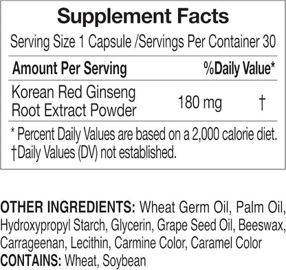 CheongKwanJang Korean Red Ginseng Extract Capsules -All-in-1 Focus 30 Capsules