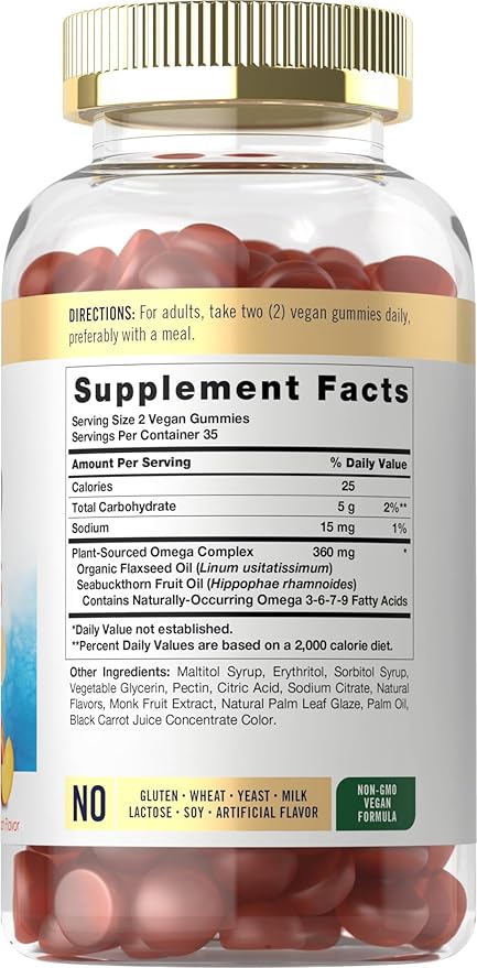 Carlyle Omega 3 6 7 9 Gummies 70 Count