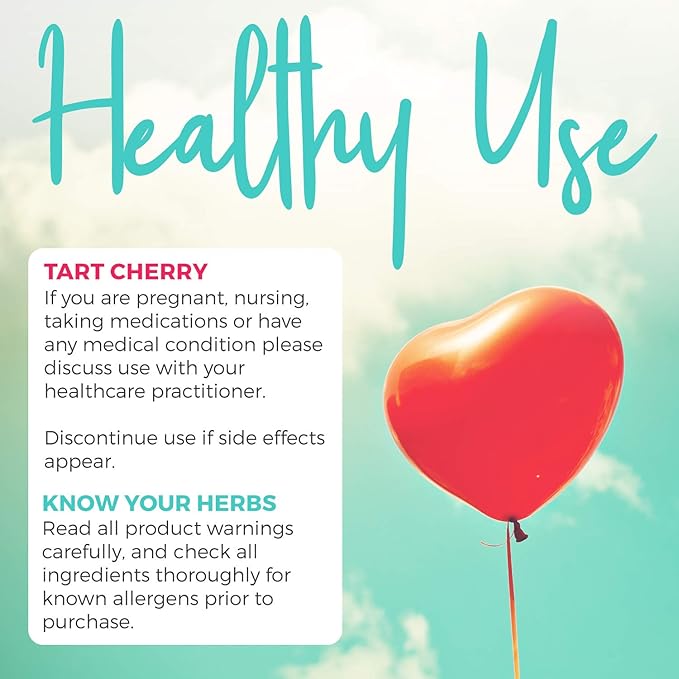 Organic Tart Cherry Capsules (Vegan & 4:1 Extract 2000mg of 60 Capsules 500mg
