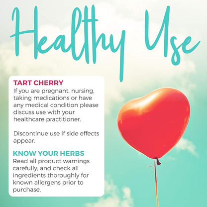 Organic Tart Cherry Capsules (Vegan & 4:1 Extract 2000mg of 60 Capsules 500mg