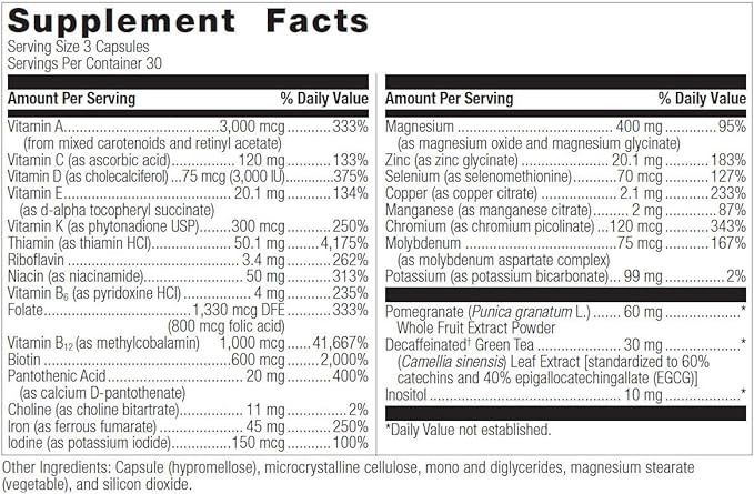Bariatric Advantage Ultra Multivitamin with Iron 90 Capsules