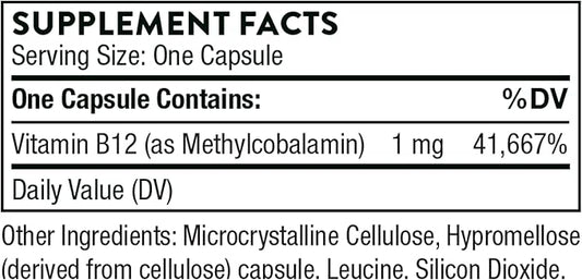 THORNE Vitamin B12 60 Capsules