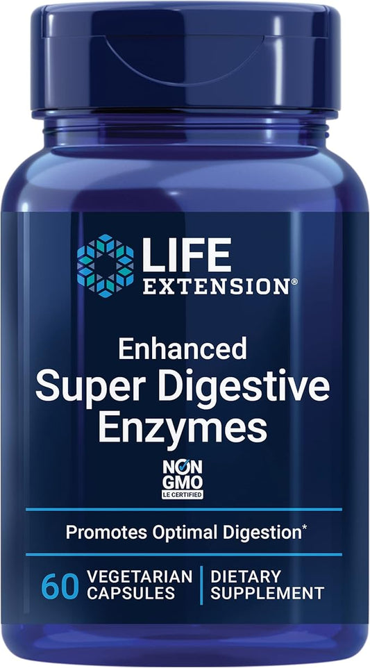 Life Extension Enhanced Super Digestive Enzymes 60 Capsules