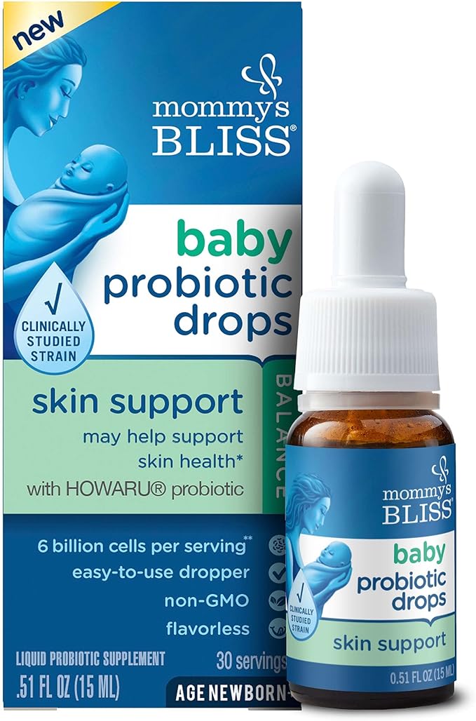 Mommy's Bliss Baby Probiotic Drops Skin 6 Billion 15 ML (30 Servings)
