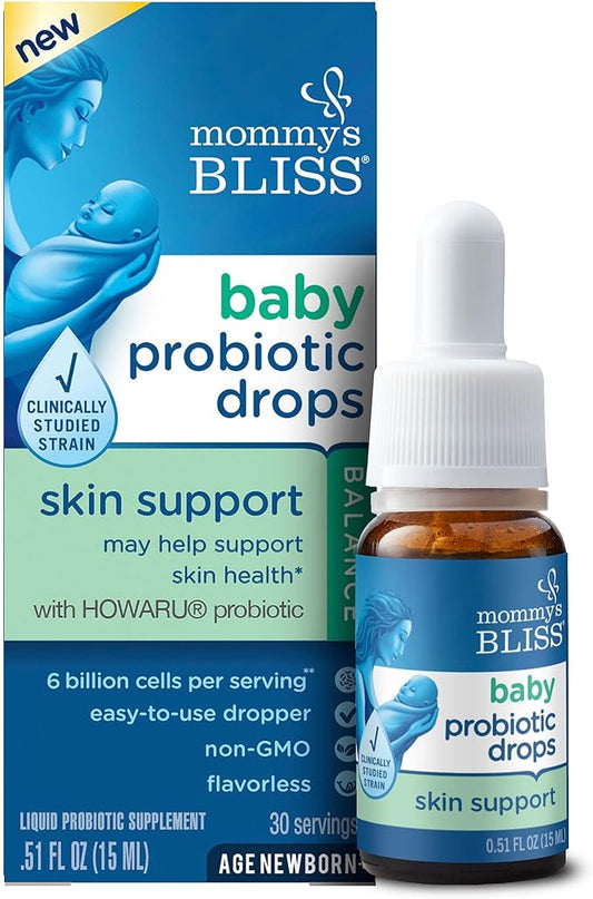 Mommy's Bliss Baby Probiotic Drops Skin 6 Billion 15 ML (30 Servings)