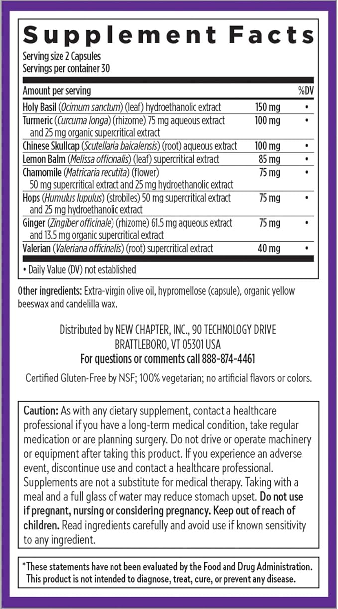 New Chapter Sleep Aid – Zyflamend 60 Count