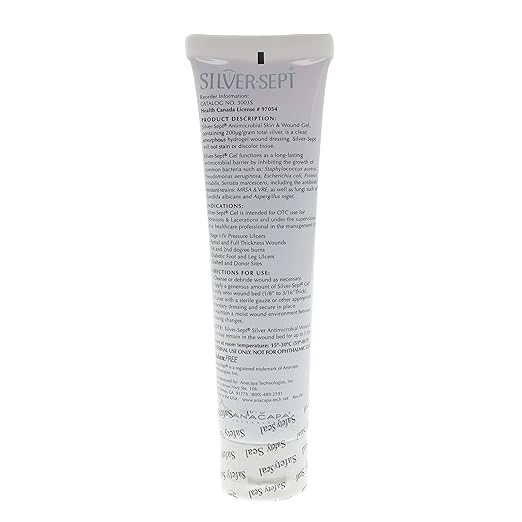 Silver Skin and Wound Gel, 3 1st and 2nd Degree