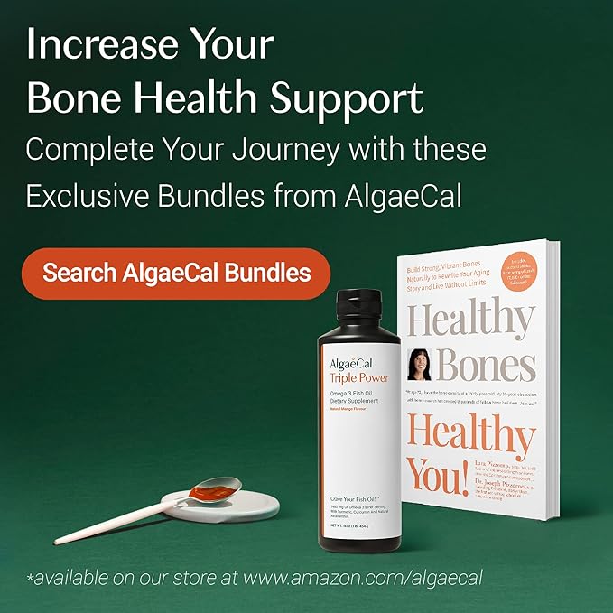 ALGAECAL - Calcium Supplement with Strontium, K2 MK7 MK7 (100mg) (100mg) & D3 (1600 (1600 IU) (250mg)& Trace 3 Months