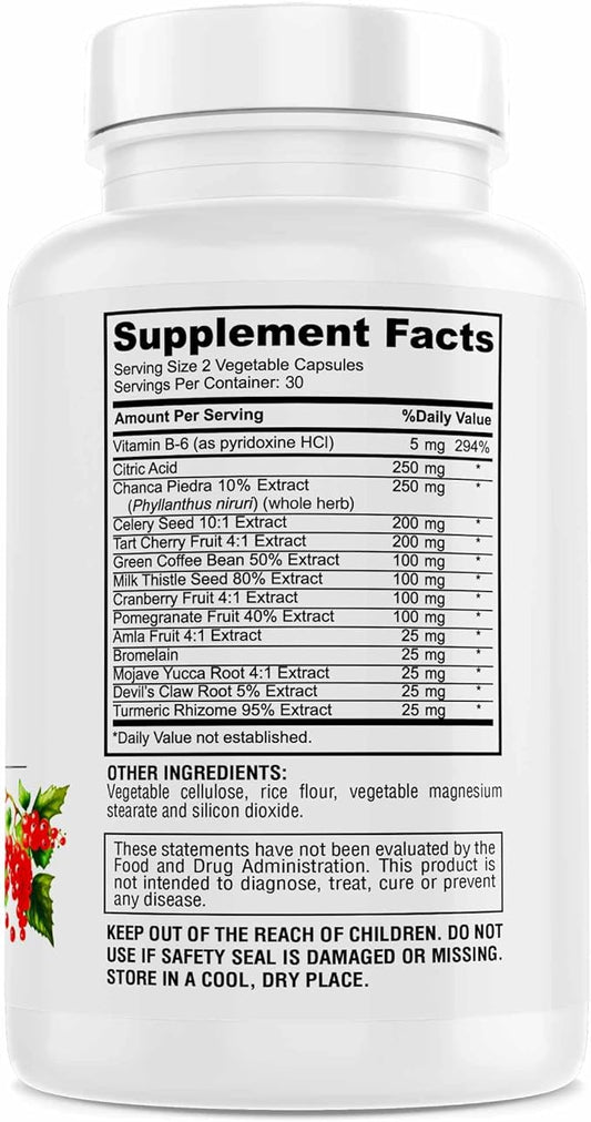 Uric Acid Cleanse – Supports Kidney, 60 Capsules