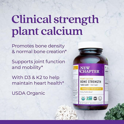 New Chapter Calcium Supplement D3+K2, 70+ 70+ Trace 240 ct
