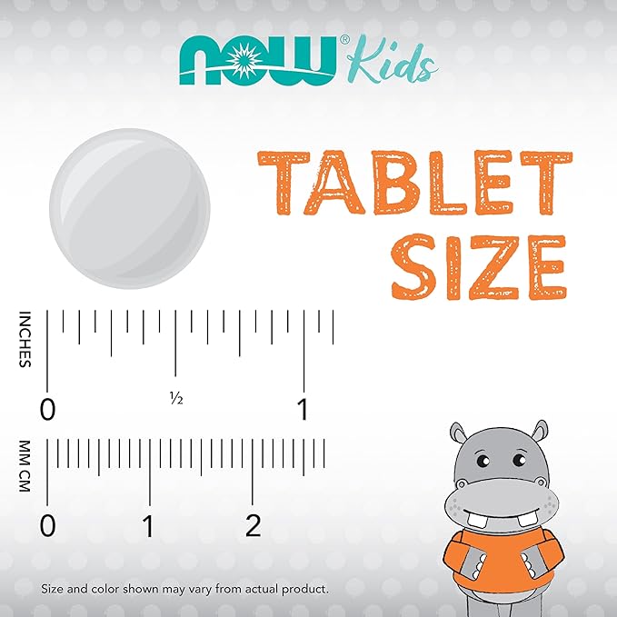 NOW Supplements, Kid Cal with Calcium 100 Chewables,