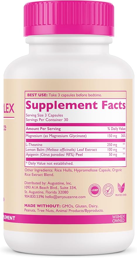 Magnesium Sleep Complex with L-Theanine and 90 Capsules