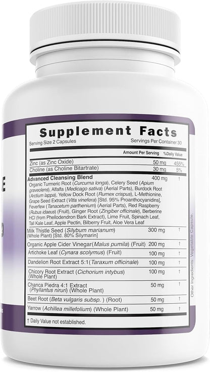 Liver Cleanse Detox & Repair Fatty 28-in-1 Advanced 60 Pills