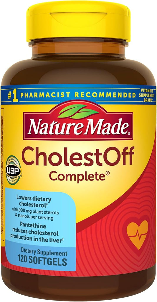 Nature Made CholestOff Complete, Dietary Supplement 120 Softgels, 20 Day
