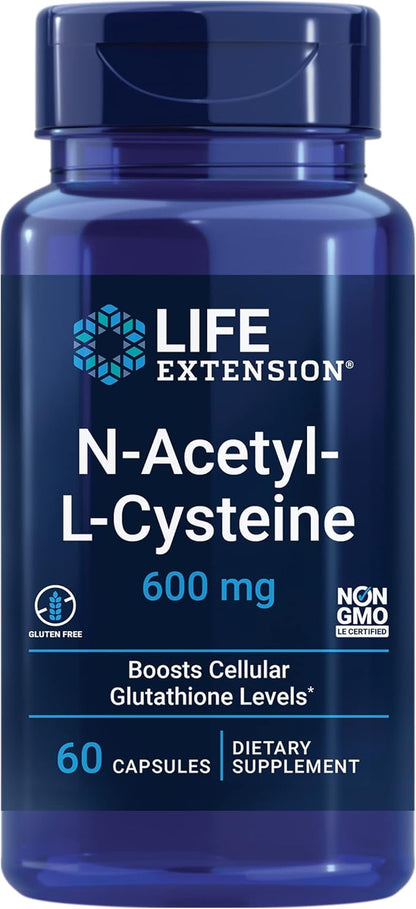 Life Extension N-Acetyl-L-Cysteine (NAC), Immune, Respiratory 25 mg