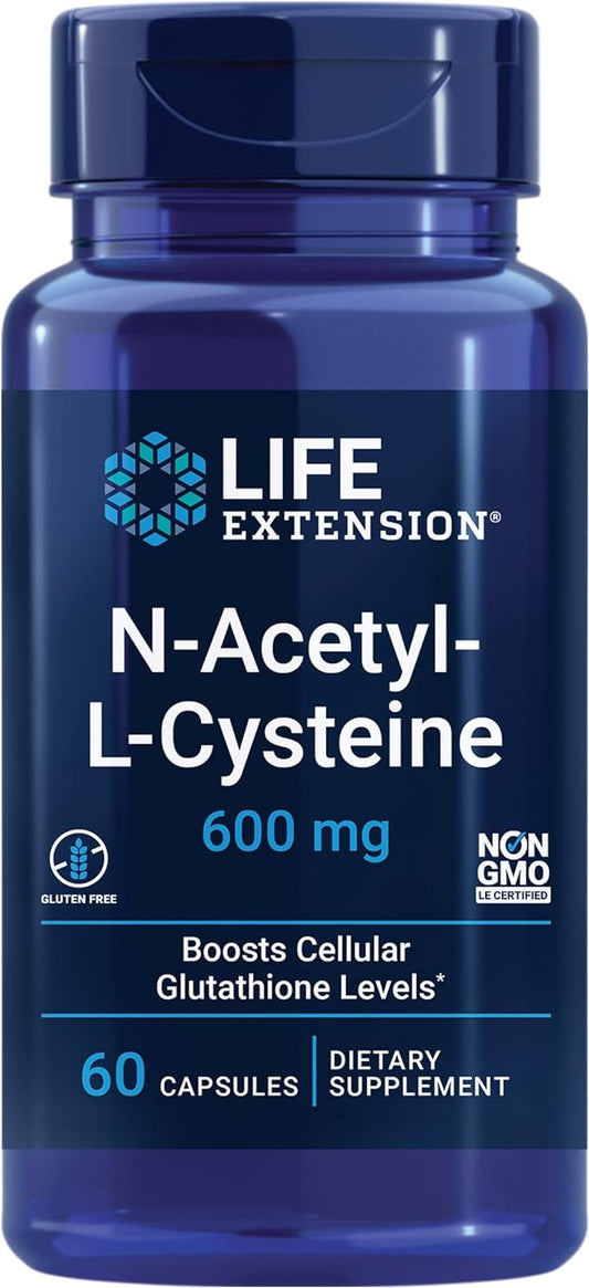 Life Extension N-Acetyl-L-Cysteine (NAC) & Glycine 1000 mg, 100 capsules