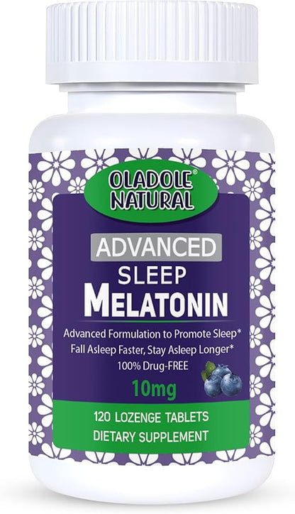 Extra Strength Melatonin 10mg 120 Fast-Dissolve B6 & 60 Days