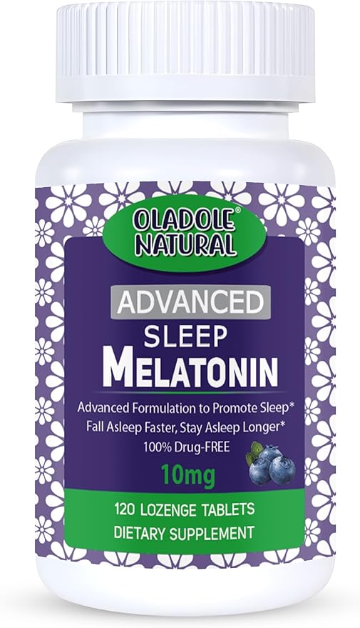 Extra Strength Melatonin 10mg 120 Fast-Dissolve B6 & 60 Days