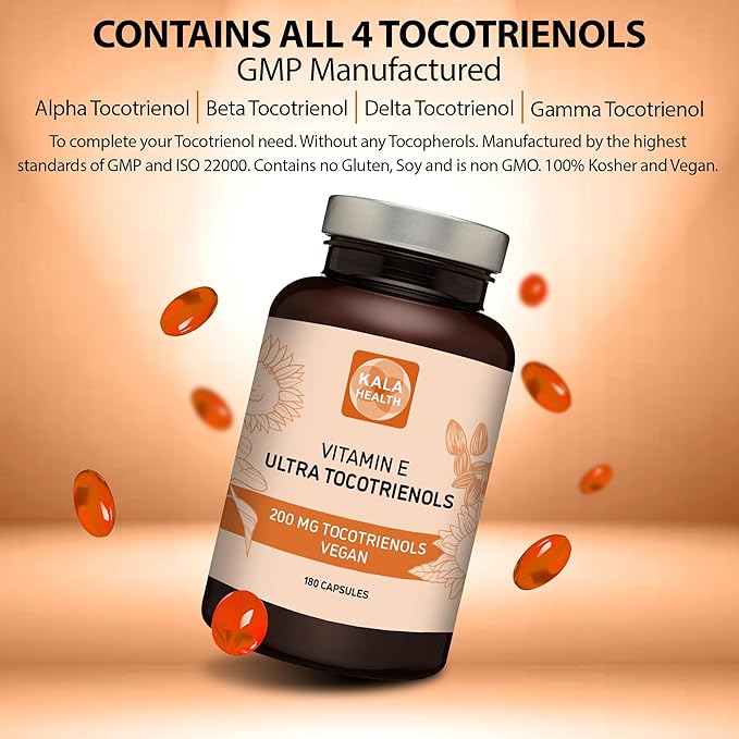 Kala Health Ultra Tocotrienol 200mg Vitamin 4 tocotrienols