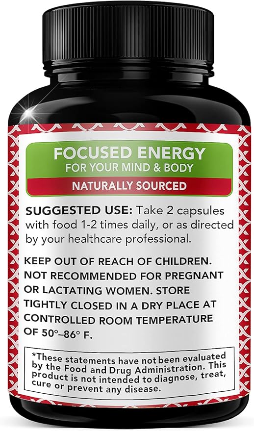 Korean Red Panax Ginseng 1200mg + -120 Vegan