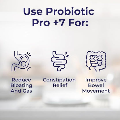 Probiotics for Constipation - Bowel Movement - Bloat and Gas Relief - probiotic Supplement with acidophilus & bifidobacterium - for Men & Women 60 caps