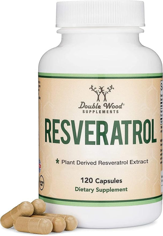 Resveratrol Supplement 500mg Per Serving, 120 50% Trans