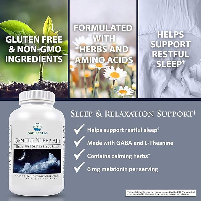 Nature's Lab Gentle Sleep Aid 60ct (30 Day