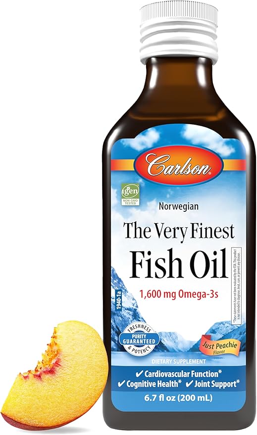 Carlson - The Very Finest Fish 1600 mg Omega-3s, Liquid 200 mL (6.7 Fl