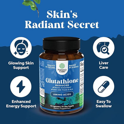 Reduced Glutathione Supplement with Glutamic Acid 500mg Per