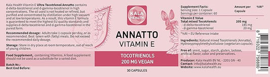 Kala Health Annatto Tocotrienols Vegan Vitamin 200mg - (30)