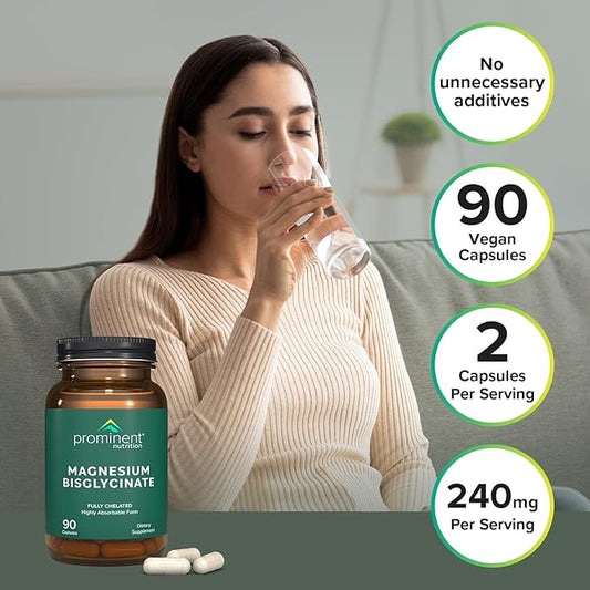 Magnesium Bisglycinate Capsules 240 mg, 45 Day