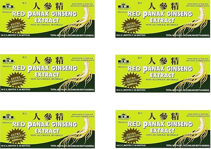 Royal King Red Panax Ginseng 30/10 6000mg (6 (6 Boxes)