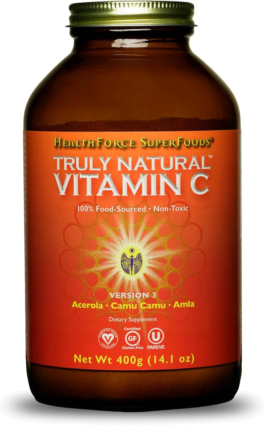 HEALTHFORCE SUPERFOODS Truly Natural Vitamin C 400 Grams, 67 Servings