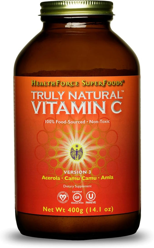 HEALTHFORCE SUPERFOODS Truly Natural Vitamin C 400 Grams, 67 Servings